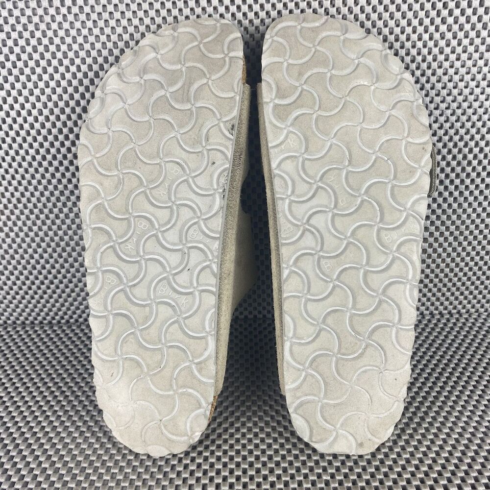 Birkenstock Arizona Sandals Adult 39 L8 M6 Taupe Gray Buckle Made in Germany - Picture 10 of 11